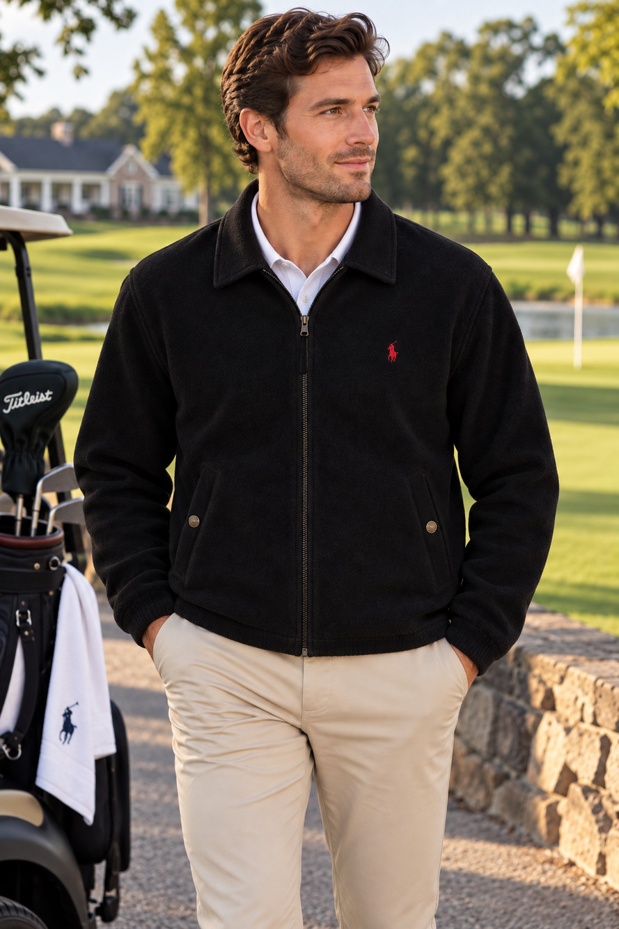 90s Vintage Heritage Classic Polo Ralph Lauren Polartex fleece jacket Size Med